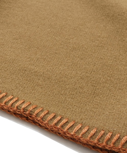 KRIFF MAYER Lady's Collection（クリフメイヤーレディースコレクション）の「ブランケットステッチドルマンJK（ノーカラージャケット・レディース・ブルーグリーン/レンガ/カラフル/チャコール/ベージュ・MEDIUM/LARGE）」の19枚目の写真