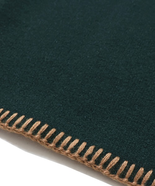 KRIFF MAYER Lady's Collection（クリフメイヤーレディースコレクション）の「ブランケットステッチドルマンJK（ノーカラージャケット・レディース・ブルーグリーン/レンガ/カラフル/チャコール/ベージュ・MEDIUM/LARGE）」の21枚目の写真