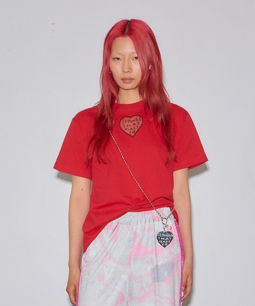 THINGS THAT MATTER(シングス ザット マター)の「TONDABAYASHI RAN ×HEART T-SHIRT / トンダバヤシラン×ハートTシャツ(Tシャツ/カットソー・レディース・ホワイト/ブラック/レッド・FREE)」の4枚目の写真
