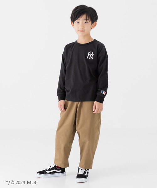 MLB（メジャーリーグベースボール）の「MLB ロゴ 長袖Tシャツ（Tシャツ/カットソー・キッズ・モカ/オートミール/ネイビー/ホワイト/ブラック・90cm/100cm/110cm/120cm/130cm/140cm/150cm/160cm）」の10枚目の写真