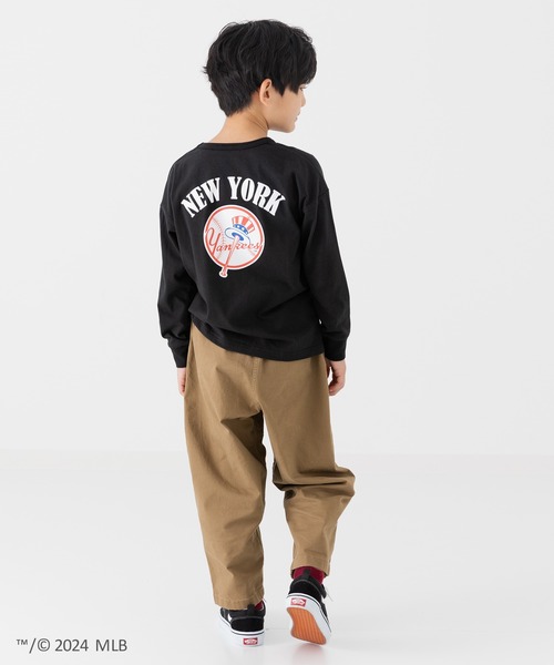 MLB（メジャーリーグベースボール）の「MLB ロゴ 長袖Tシャツ（Tシャツ/カットソー・キッズ・モカ/オートミール/ネイビー/ホワイト/ブラック・90cm/100cm/110cm/120cm/130cm/140cm/150cm/160cm）」の11枚目の写真