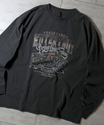 Ritzy | Pigment hard wash long sleeve T-shirt/ピグメント ハードウォッシュ 長袖 Tシャツ/ロンT レディース メンズ(Tシャツ/カットソー)