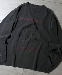Pigment hard wash long sleeve T-shirt/ピグメント ハードウォッシュ 長袖 Tシャツ/ロンT レディース メンズ