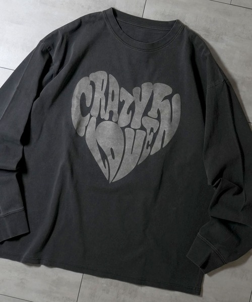 Ritzy（リッツィー）の「Pigment hard wash long sleeve T-shirt/ピグメント ハードウォッシュ 長袖 Tシャツ/ロンT（Tシャツ/カットソー・メンズ・ブラック/モカ/ブラック系その他/ブラウン系その他/ブラック系その他2/ブラウン系その他2/ブラック系その他3/ブラウン系その他3・M/L/XL）」の4枚目の写真