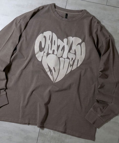 Ritzy（リッツィー）の「Pigment hard wash long sleeve T-shirt/ピグメント ハードウォッシュ 長袖 Tシャツ/ロンT（Tシャツ/カットソー・メンズ・ブラック/モカ/ブラック系その他/ブラウン系その他/ブラック系その他2/ブラウン系その他2/ブラック系その他3/ブラウン系その他3・M/L/XL）」の8枚目の写真