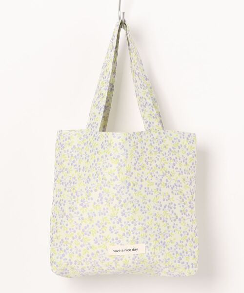 TONE SELECT GOODS（トーンセレクトグッズ）の「Liaa/花柄 ミニトートバッグ A18425（トートバッグ・レディース・グリーン系1/グリーン系3/ブルー/ライトブルー/グリーン系2/ピンク・FREE）」の13枚目の写真