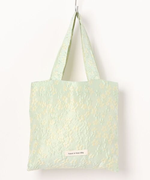 TONE SELECT GOODS（トーンセレクトグッズ）の「Liaa/花柄 ミニトートバッグ A18425（トートバッグ・レディース・グリーン系1/グリーン系3/ブルー/ライトブルー/グリーン系2/ピンク・FREE）」の14枚目の写真