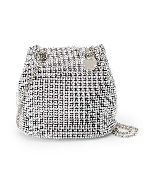 OPAQUE.CLIP（オペークドットクリップ）の「◆【2WAY】スパンコール巾着ミニショルダーバッグ（ショルダーバッグ・レディース・グリーン系5/ブラック/チャコールグレー/ホワイト系3/ダークブラウン/ピンク系・00）」の2枚目の写真