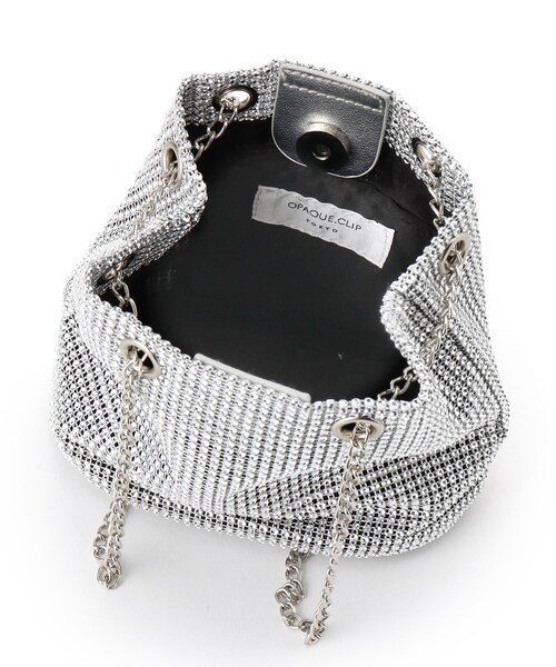 OPAQUE.CLIP（オペークドットクリップ）の「◆【2WAY】スパンコール巾着ミニショルダーバッグ（ショルダーバッグ・レディース・グリーン系5/ブラック/チャコールグレー/ホワイト系3/ダークブラウン/ピンク系・00）」の14枚目の写真