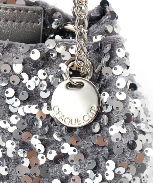 OPAQUE.CLIP（オペークドットクリップ）の「◆【2WAY】スパンコール巾着ミニショルダーバッグ（ショルダーバッグ・レディース・グリーン系5/ブラック/チャコールグレー/ホワイト系3/ダークブラウン/ピンク系・00）」の19枚目の写真