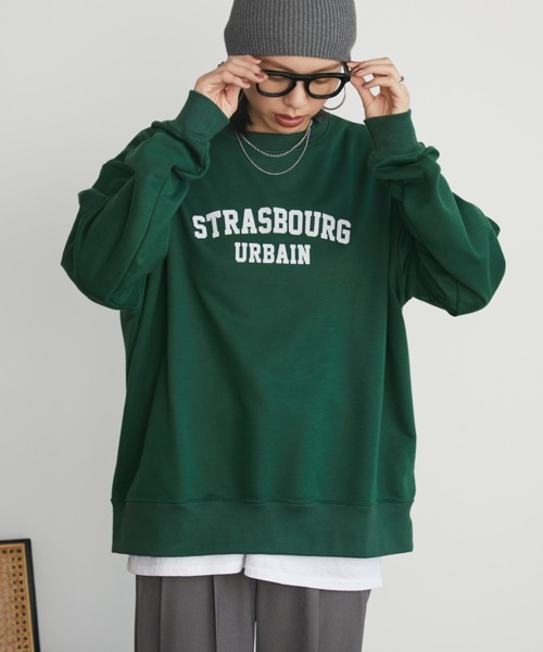 Auntie Rosa Holiday（アンティローザホリデー）の「アソートカレッジプリントスウェット（スウェット・レディース・ナチュラル/ネイビー/グリーン/ライトグレー・FREE）」の11枚目の写真