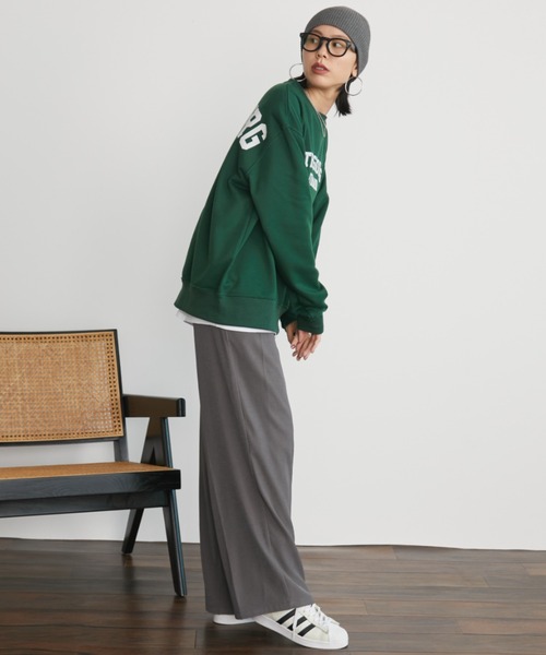 Auntie Rosa Holiday（アンティローザホリデー）の「アソートカレッジプリントスウェット（スウェット・レディース・ナチュラル/ネイビー/グリーン/ライトグレー・FREE）」の17枚目の写真