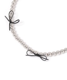 LAKOLE | ボールリボンネックレス / 144557(ネックレス)