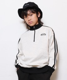 RAT EFFECT（ラットエフェクト）の「RAT EFFECT/ラットエフェクト　ハーフジップ袖ライントレーナー（スウェット・キッズ）」