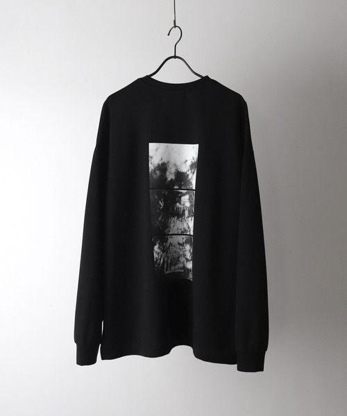 Confirm（コンファーム）の「ドレープとろみ オーバーサイズ ワンポイント / フロントプリント / バックプリント ビッグシルエット ダンボールニット プルオーバースウェット【Confirm】（スウェット・メンズ・ブラック/グレー系その他/ブラック系その他2/グレー系2/グレー/チャコールグレー/ブラック系その他/グレー系/ホワイト系その他2/ホワイト/ホワイト系その他/グレー系その他2・M/L）」の7枚目の写真