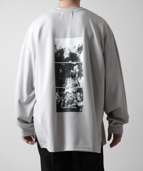 Confirm（コンファーム）の「ドレープとろみ オーバーサイズ ワンポイント / フロントプリント / バックプリント ビッグシルエット ダンボールニット プルオーバースウェット【Confirm】（スウェット・メンズ・ブラック/グレー系その他/ブラック系その他2/グレー系2/グレー/チャコールグレー/ブラック系その他/グレー系/ホワイト系その他2/ホワイト/ホワイト系その他/グレー系その他2・M/L）」の10枚目の写真