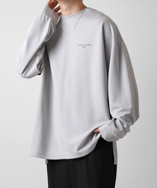 Confirm（コンファーム）の「ドレープとろみ オーバーサイズ ワンポイント / フロントプリント / バックプリント ビッグシルエット ダンボールニット プルオーバースウェット【Confirm】（スウェット・メンズ・ブラック/グレー系その他/ブラック系その他2/グレー系2/グレー/チャコールグレー/ブラック系その他/グレー系/ホワイト系その他2/ホワイト/ホワイト系その他/グレー系その他2・M/L）」の22枚目の写真