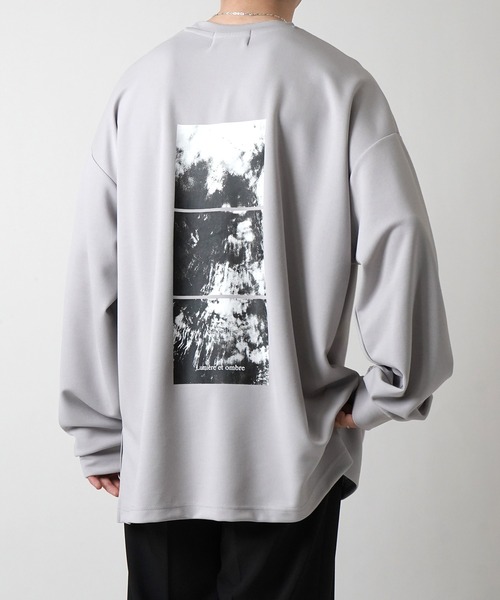 Confirm（コンファーム）の「ドレープとろみ オーバーサイズ ワンポイント / フロントプリント / バックプリント ビッグシルエット ダンボールニット プルオーバースウェット【Confirm】（スウェット・メンズ・ブラック/グレー系その他/ブラック系その他2/グレー系2/グレー/チャコールグレー/ブラック系その他/グレー系/ホワイト系その他2/ホワイト/ホワイト系その他/グレー系その他2・M/L）」の17枚目の写真