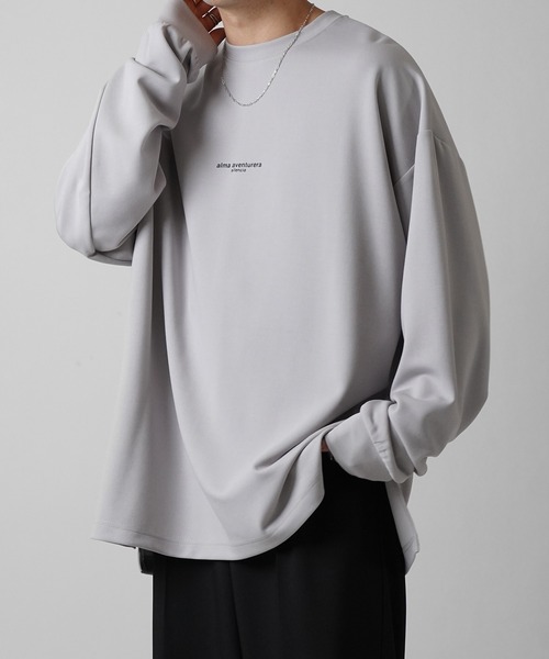 Confirm（コンファーム）の「ドレープとろみ オーバーサイズ ワンポイント / フロントプリント / バックプリント ビッグシルエット ダンボールニット プルオーバースウェット【Confirm】（スウェット・メンズ・ブラック/グレー系その他/ブラック系その他2/グレー系2/グレー/チャコールグレー/ブラック系その他/グレー系/ホワイト系その他2/ホワイト/ホワイト系その他/グレー系その他2・M/L）」の20枚目の写真