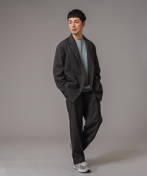 EDIFICE（エディフィス）の「”MULTI FUNCTION” モックネックニット（ニット/セーター・メンズ・チャコールグレー/ブラック/ベージュ/ネイビー/サックスブルー・SMALL/MEDIUM/LARGE）」の14枚目の写真