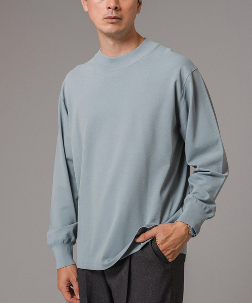 EDIFICE（エディフィス）の「”MULTI FUNCTION” モックネックニット（ニット/セーター・メンズ・チャコールグレー/ブラック/ベージュ/ネイビー/サックスブルー・SMALL/MEDIUM/LARGE）」の20枚目の写真