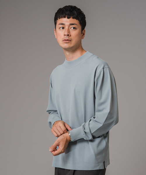 EDIFICE（エディフィス）の「”MULTI FUNCTION” モックネックニット（ニット/セーター・メンズ・チャコールグレー/ブラック/ベージュ/ネイビー/サックスブルー・SMALL/MEDIUM/LARGE）」の22枚目の写真