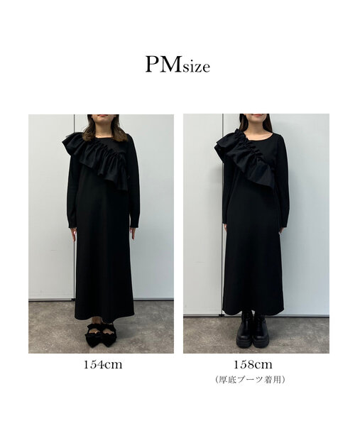 prose verse(プロズヴェール)の「マルチwayカットリブワンピース(ワンピース・レディース・ブラック・LARGE/MEDIUM/PL/PM)」の7枚目の写真