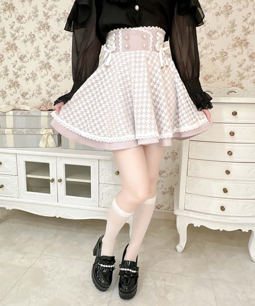 ROJITA（ロジータ）の「ウエストレースアップチュールスカート（スカート・レディース・ピンク/チェック/ブラック・FREE）」の17枚目の写真