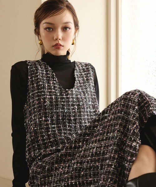 fifth（フィフス）の「シアーハイネックプルオーバー（Tシャツ/カットソー・レディース・チャコールグレー/アイボリー/ブラック/ブラウン/ホワイト・M）」の13枚目の写真