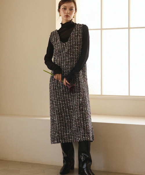 fifth（フィフス）の「シアーハイネックプルオーバー（Tシャツ/カットソー・レディース・チャコールグレー/アイボリー/ブラック/ブラウン/ホワイト・M）」の14枚目の写真