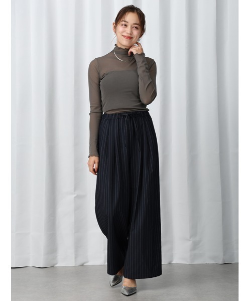 シアーハイネックプルオーバー（Tシャツ/カットソー）｜fifth