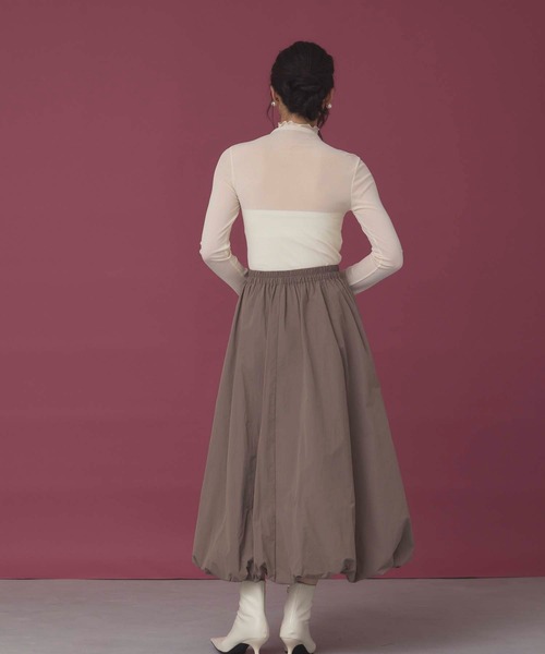 fifth（フィフス）の「シアーハイネックプルオーバー（Tシャツ/カットソー・レディース・チャコールグレー/アイボリー/ブラック/ブラウン/ホワイト・M）」の8枚目の写真