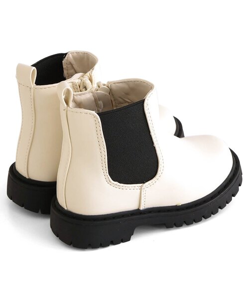 apres les cours（アプレレクール）の「サイドゴアブーツ（ブーツ・キッズ・ブラック/アイボリー・14/15 /16/17/18/19）」の12枚目の写真