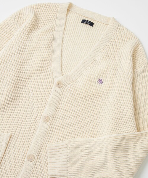 POLO BCS(ポロ ビーシーエス)の「POLO BCS(ポロ・ビーシーエス)ニットカーディガン(カーディガン/ボレロ・メンズ・ワインレッド/ライトグレー/ブラック/オフホワイト・M/L/XL)」の2枚目の写真
