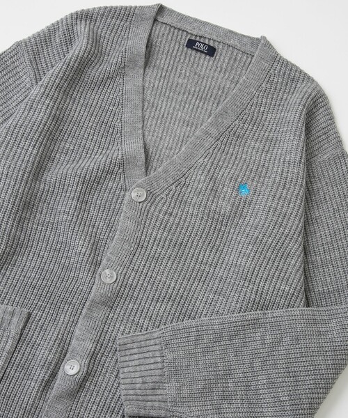 POLO BCS(ポロ ビーシーエス)の「POLO BCS(ポロ・ビーシーエス)ニットカーディガン(カーディガン/ボレロ・メンズ・ワインレッド/ライトグレー/ブラック/オフホワイト・M/L/XL)」の3枚目の写真