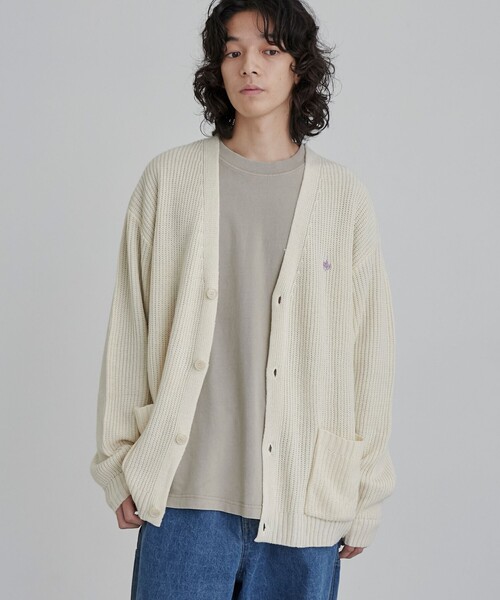 POLO BCS(ポロ ビーシーエス)の「POLO BCS(ポロ・ビーシーエス)ニットカーディガン(カーディガン/ボレロ・メンズ・ワインレッド/ライトグレー/ブラック/オフホワイト・M/L/XL)」の6枚目の写真