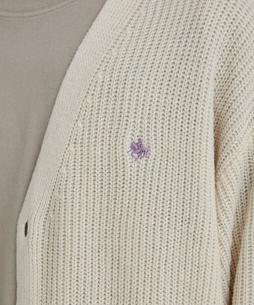 POLO BCS(ポロ ビーシーエス)の「POLO BCS(ポロ・ビーシーエス)ニットカーディガン(カーディガン/ボレロ・メンズ・ワインレッド/ライトグレー/ブラック/オフホワイト・M/L/XL)」の7枚目の写真