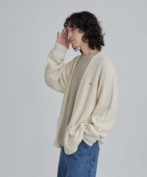 POLO BCS(ポロ ビーシーエス)の「POLO BCS(ポロ・ビーシーエス)ニットカーディガン(カーディガン/ボレロ・メンズ・ワインレッド/ライトグレー/ブラック/オフホワイト・M/L/XL)」の9枚目の写真