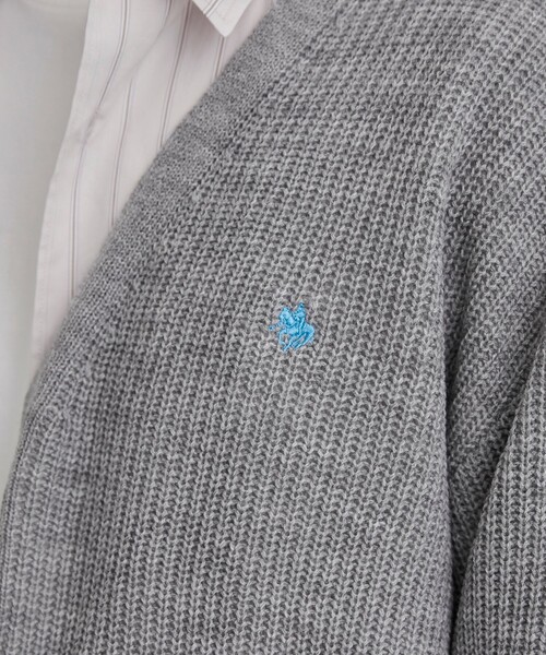 POLO BCS(ポロ ビーシーエス)の「POLO BCS(ポロ・ビーシーエス)ニットカーディガン(カーディガン/ボレロ・メンズ・ワインレッド/ライトグレー/ブラック/オフホワイト・M/L/XL)」の21枚目の写真