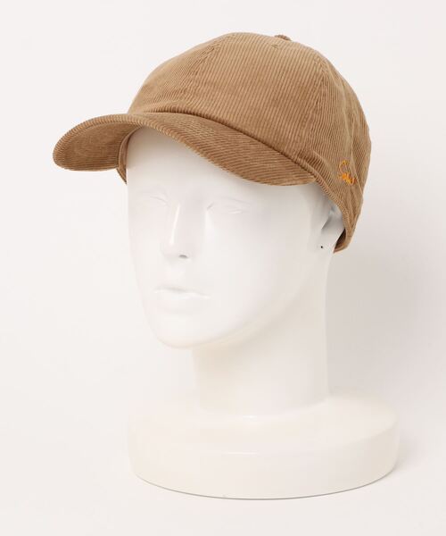 Q（キュー）の「コーデュロイキャップ（キャップ・レディース・ベージュ/ネイビー・ONE SIZE）」の4枚目の写真