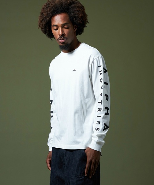 Alpha Industries（アルファインダストリーズ）の「スリーブプリントT 