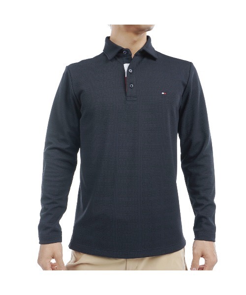 【セール】モノグラム ジャカート 長袖シャツ(ポロシャツ)|TOMMY HILFIGER GOLF(トミー ヒルフィガー ゴルフ) 【セール】モノグラム ジャカート 長袖シャツ(ポロシャツ)|TOMMY HILFIGER GOLF(トミー ヒルフィガー ゴルフ)