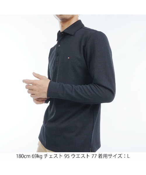 【セール】モノグラム ジャカート 長袖シャツ(ポロシャツ)|TOMMY HILFIGER GOLF(トミー ヒルフィガー ゴルフ) 【セール】モノグラム ジャカート 長袖シャツ(ポロシャツ)|TOMMY HILFIGER GOLF(トミー ヒルフィガー ゴルフ)