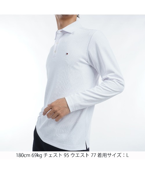 【セール】モノグラム ジャカート 長袖シャツ(ポロシャツ)|TOMMY HILFIGER GOLF(トミー ヒルフィガー ゴルフ) 【セール】モノグラム ジャカート 長袖シャツ(ポロシャツ)|TOMMY HILFIGER GOLF(トミー ヒルフィガー ゴルフ)