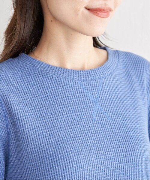 ikka（イッカ）の「ラメワッフルプルオーバー（Tシャツ/カットソー・レディース・ブラック/ライトベージュ/ブルー・M/L/S）」の12枚目の写真