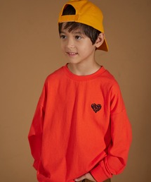 PAIRMANON STREET | 【PAIRMANON STREET】ビッグシルエット ワンポイント刺繍 長袖 Tシャツ(Tシャツ/カットソー)