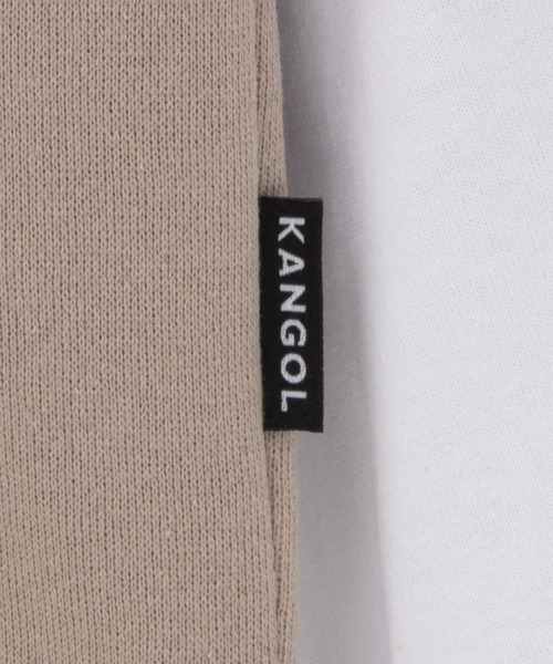 KANGOL（カンゴール）の「KANGOL裏起毛フェイクレイヤードパーカー（パーカー・メンズ・ブラック/グレイッシュベージュ/ブルーグリーン・XL/L/M）」の12枚目の写真