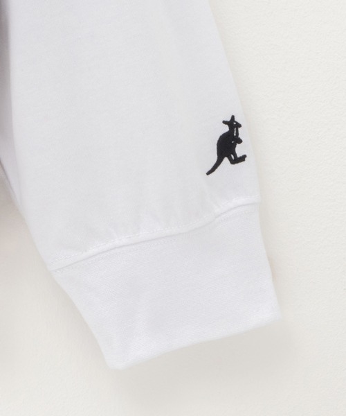 KANGOL（カンゴール）の「KANGOL裏起毛フェイクレイヤードパーカー（パーカー・メンズ・ブラック/グレイッシュベージュ/ブルーグリーン・XL/L/M）」の14枚目の写真