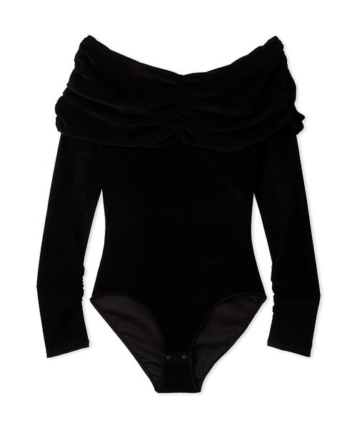 LILY BROWN（リリーブラウン）の「【LILY BROWN Lingerie】カップインオフショルダーボディ（Tシャツ/カットソー・レディース・ピンクベージュ/カーキ/ブラック・FREE）」の7枚目の写真