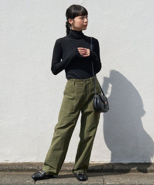 FREAK'S STORE(フリークスストア)の「【べストセラー】ウォッシャブル タートルネックニット(ニット/セーター・レディース・オフホワイト/グレー/レッド/ベージュ/ブラック・フリ-)」の11枚目の写真